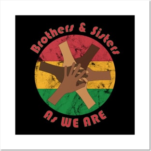 Join Hand in Hand with everybody, as we are Brothers and Sisters Posters and Art